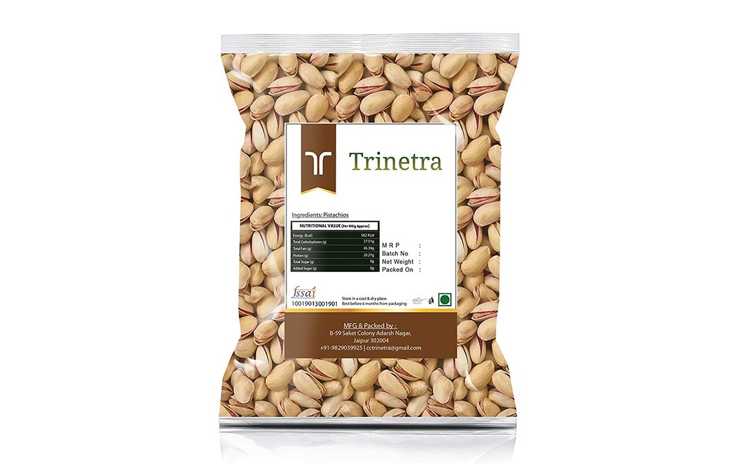 Trinetra Pistachios    Pack  1 kilogram
